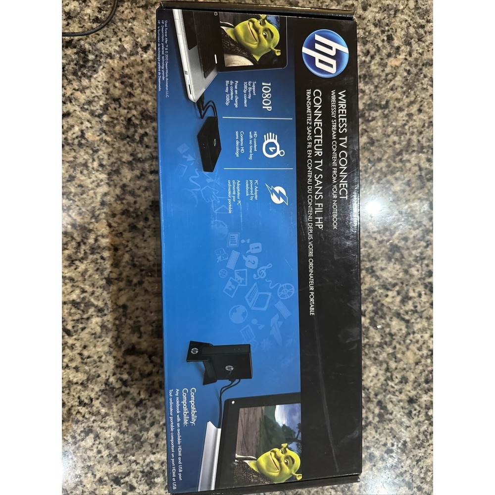 HP Wireless TV Connect 1080P Wireless Stream Content From Your Notebook